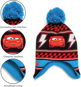 img 2 attached to 🧤 Keep Your Little One Cozy with Disney Toddler Lightning McQueen Mittens - Boys' Cold Weather Accessories