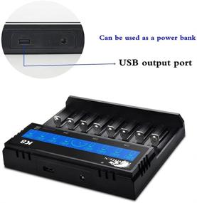 img 1 attached to 🔋 IMREN 18650 Battery Charger: Rapid 8 Bay Charging for 3.7V Lithium Batteries - 14500, 14650, 17500, 17670, 18350, 18650, 18700, 20700, 21700, 26650