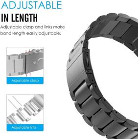 img 1 attached to MoKo Compatible Stainless Replacement Bracelet