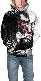 img 1 attached to 👕 Chaos World Realistic Graphic Sweatshirts: Stylish Boys' Clothing by Fashion Hoodies & Sweatshirts