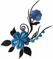 piece flower embroidered patches 11 8x7 9 logo