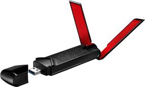 img 1 attached to Superior Performance: ASUS USB-AC68 AC1900 Dual-Band USB 3.0 WiFi Adapter with Cradle