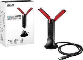 img 4 attached to Superior Performance: ASUS USB-AC68 AC1900 Dual-Band USB 3.0 WiFi Adapter with Cradle