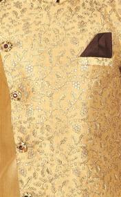 img 1 attached to 👔 Exquisite Ethnic Handcrafted Embroidered Sherwani Boys' Clothing