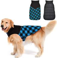 🐶 ultimate dog sweater winter coat: обратимая водонепроницаемая и ветрозащитная плащ-пальто в британском стиле в клетку – сохраните вашего питомца теплым и стильным на протяжении всей зимы! логотип