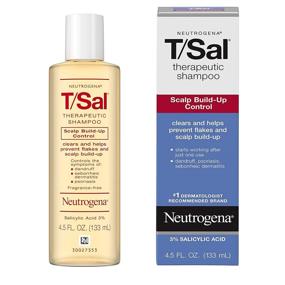 img 3 attached to 🧴 Neutrogena T/Sal Therapeutic Shampoo for Scalp Build-Up Control - 3% Salicylic Acid, Dandruff Treatment, Psoriasis & Seborrheic Dermatitis Relief - 4.5 Fl Oz (6 Pack)