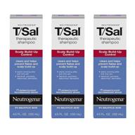 🧴 neutrogena t/sal therapeutic shampoo for scalp build-up control - 3% salicylic acid, dandruff treatment, psoriasis & seborrheic dermatitis relief - 4.5 fl oz (6 pack) logo