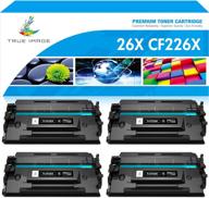 принтер premium заменяющий картридж для hp 26x cf226x 26a cf226a m426fdw laserjet pro 🖨️ m402n m402dn mfp m426fdn m426dw m426 m402 m402d m402dw печать чернилами высокого качества - черный, 4 штуки логотип