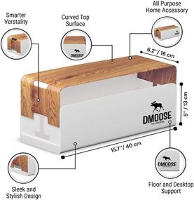 img 1 attached to DMoose Cable Management Box: Organize and Conceal Power 📦 Strips and Wires Safely in Homes, Offices, and Entertainment Centers