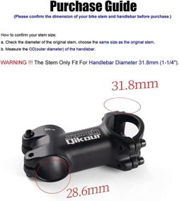 img 3 attached to 🚲 Bike Stem 31.8: Riser Extender for Road, Mountain, MTB, BMX - Fit 1.25"/31.8mm Handlebar