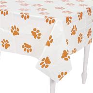 puppy pawprint plastic tablecover supplies logo