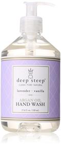 img 2 attached to 🌿 Deep Steep Argan Oil Hand Wash - Lavender Vanilla Scent (17.6 fl oz) - Premium Liquid Soap