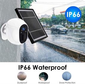 img 1 attached to EVERSECU Outdoor Solar-Powered Wireless Security Camera: Rechargeable Battery-Operated 1080P Home CCTV Surveillance with Motion Detection, 2-Way Audio, Night Vision - Waterproof & WiFi Enabled