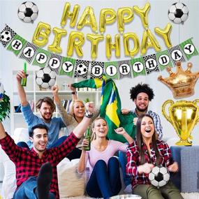 img 2 attached to ⚽️ Real Madrid CF Soccer Birthday Decorations: La Liga-Theme Balloons Set for Football Fans, Perfect Party Supplies and Ideal Gift