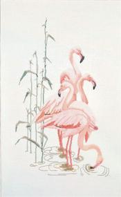 img 3 attached to Thea Gouverneur TG1070A Counted Flamingoes