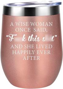 img 4 attached to 🎁 Unique Funny Gifts for Women: Best Friend, Coworker, Mom, Wife - Perfect for Sister, Daughter - Celebrate Friendship, Christmas, Retirement, Birthdays with 'A Wise Woman Once Said' Coolife Wine Tumbler