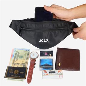 img 2 attached to 🎒 JCLX Fanny Pack: Waterproof, Adjustable Belt for Men/Women - Ideal Waist Bag for Running, Travel & Walking Phone Bag with Large Capacity