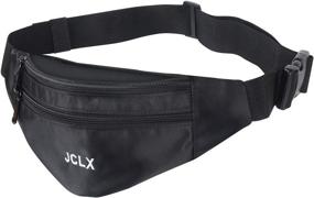 img 4 attached to 🎒 JCLX Fanny Pack: Waterproof, Adjustable Belt for Men/Women - Ideal Waist Bag for Running, Travel & Walking Phone Bag with Large Capacity