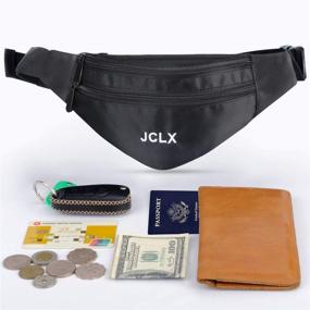 img 3 attached to 🎒 JCLX Fanny Pack: Waterproof, Adjustable Belt for Men/Women - Ideal Waist Bag for Running, Travel & Walking Phone Bag with Large Capacity