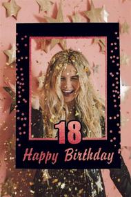 img 3 attached to 🎉 LaVenty Rose Gold 18th Birthday Party Photo Booth Props with 18th Birthday Photo Frame - Ideal for Birthday Celebrations