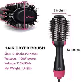 img 2 attached to Dryer Brush Straightener Suitable Styles
