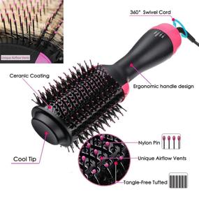 img 1 attached to Dryer Brush Straightener Suitable Styles