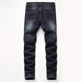 img 3 attached to 👖 Boys' Black Skinny Stretch Straight Fashion Jeans for Enhanced Style