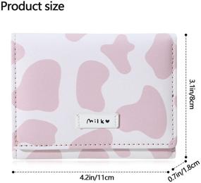 img 2 attached to Tri Folded Wallet Leather Cartoon Pocket Women's Handbags & Wallets