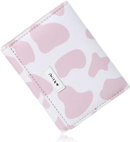 img 4 attached to Tri Folded Wallet Leather Cartoon Pocket Women's Handbags & Wallets