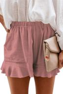 🩳 neyouqe women's cotton linen casual summer shorts: comfortable elastic waist with pocket for effortless style logo