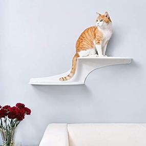 img 2 attached to 🐱 The Refined Feline Clouds Wall Mounted Cat Shelves - Two Perches for Cats