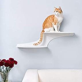 img 3 attached to 🐱 The Refined Feline Clouds Wall Mounted Cat Shelves - Two Perches for Cats