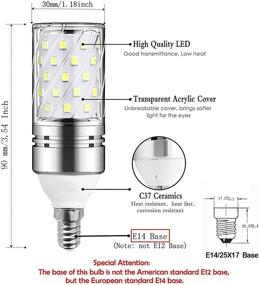 img 3 attached to 💡 CTKcom Candelabra Bulb (4 Pack) - Chandelier Equivalent