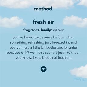 img 1 attached to 🌿 Средство для стирки Method Fresh Air 53.5 унций, 66 загрузок (упаковка из 4 штук) - упаковка может отличаться