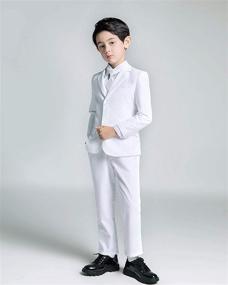 img 1 attached to Yuanlu Toddler Formal Tuxedo Bearer Boys' Clothing: Trendy Suits & Sport Coats for Young Gentlemen