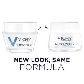 img 1 attached to Vichy Nutrilogie 2 Интенсивный увлажняющий крем: питает и снимает раздражение очень сухой кожи - 24-часовой уход, не жирный - 1,69 жидких унций