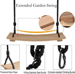 img 2 attached to Durable Hanging Backyard Outdoor Adjustable