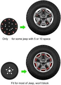 img 2 attached to 🚗 Светотормоз на запасное колесо SUNPIE для J**eep Wrangler JK LJ YJ CJ 1997-2017 - Улучшенный SEO