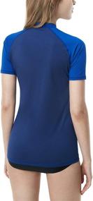 img 3 attached to TSLA Women's UPF 50+ Rash Guard Short Sleeve - UV/SPF Surf Swim Shirts for Water Beach- Swimsuit Top