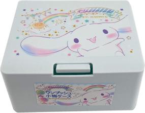 img 4 attached to Cinnamoroll Cute Box: One Touch Open Lid, Ideal Makeup, Accessory & Cosmetic Case (4.2in x 3.5in x 2.1in)