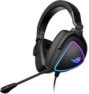 🎧 asus rog delta s gaming headset with usb-c, ai-powered noise-canceling microphone, over-ear headphones for pc, mac, nintendo switch, sony playstation, ergonomic design - black логотип