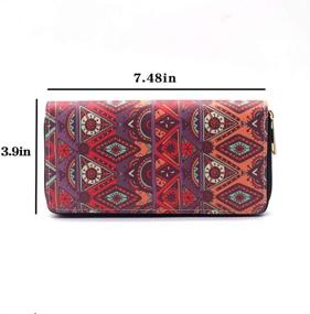 img 2 attached to 👜 Stylish Bohemian Clutch Wallet: Bi-Fold Women's Handbag with RFID Blocking