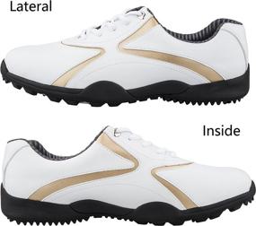 img 3 attached to 🏌️ RAHATA Men's Microfiber Leather Ultralight Golf Shoes: Experience Golfing Excellence