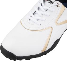 img 2 attached to 🏌️ RAHATA Men's Microfiber Leather Ultralight Golf Shoes: Experience Golfing Excellence