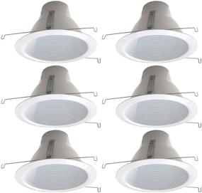 img 4 attached to 💡 6-Pack of 6-Inch Air-Shut Voltage Recessed Lights in White