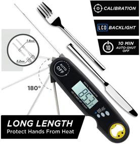 img 3 attached to Instant Thermometer Best Waterproof Thermometer Thermomete Kitchen & Dining
