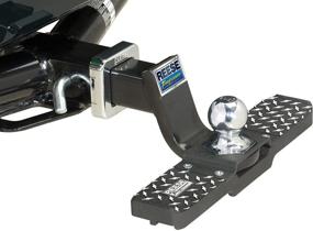 img 2 attached to 🔌 Reese Towpower 7060200 Tow and Go Hitch Step - Black, 3.25" x 15.7" x 2" - Easy Mounting and Secure Footing