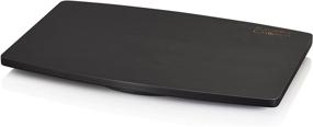 img 4 attached to Stylish Prosumer's Choice Natural Bamboo TV Swivel Stand 📺 for LED/LCD TV - 21 inch Base Surface in Sleek Black