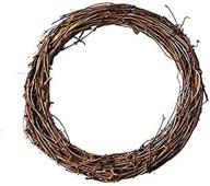 🍇 simoutal grapevine wreath diy crafts: natural dried round grapevines for bulk decoration and crafting (4 inch, 4 pack) логотип