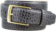 joseph buckle alligator leather men's designer accessories logo